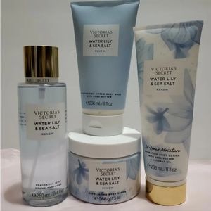 Victoria's Secret Water Lily & Sea Salt 4 pc. Set